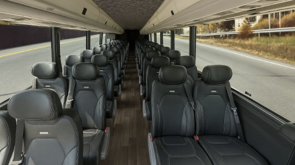 28 passenger minibus interior
