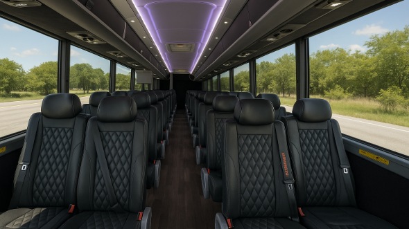 belleville 28 passenger minibus inside
