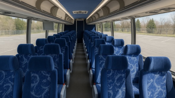 belleville 54 passenger charter bus interior