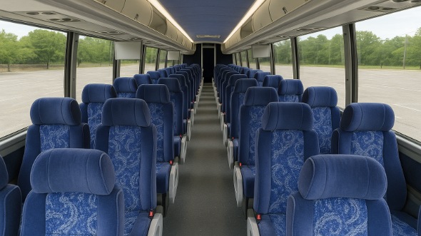 belleville 55 passenger charter bus interior