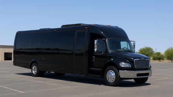 belleville construction site shuttle bus service