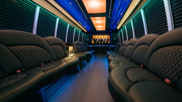 belleville party bus rental interior